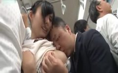 Japanese Schoolgirl nailed In Bus By An mature Pervert