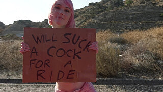 I would normally never do this. But she had a sign saying sucks cock for a