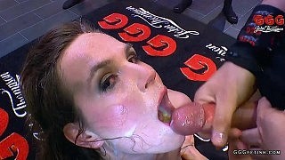 Luisa loves gangbang with facials and bukkakes