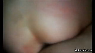 Anal BDSM training without lubes