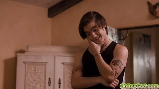 Tyler Cruise join threesome sex with stepdad and stepmom