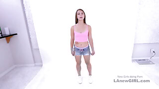 Cute Girl gets it hard by bouncing and riding