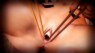 Japanese Girl Begs For Mercy Before Being Doubled Penetrated