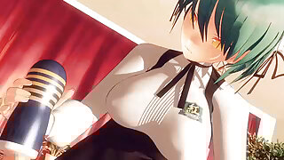 Reptile eye Girl Know How give A Handjob