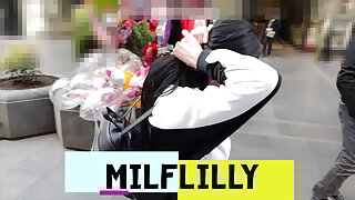 Milf Lilly naked in public